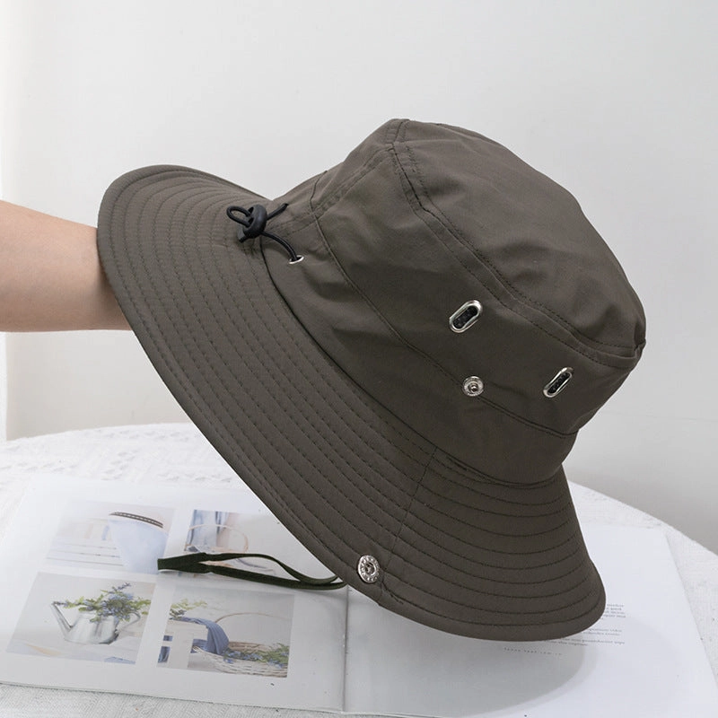 Wholesale Quick-drying Drawstring Western Cowboy Bucket Hat