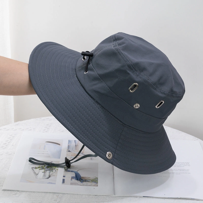 Wholesale Quick-drying Drawstring Western Cowboy Bucket Hat