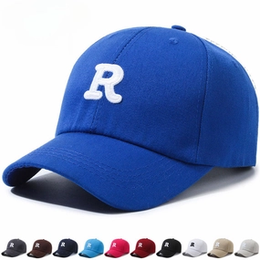 Wholesale R Standard Sun Hat Hard Top Short Brim Baseball Cap
