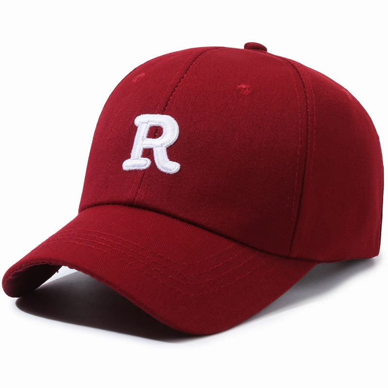 Wholesale R Standard Sun Hat Hard Top Short Brim Baseball Cap