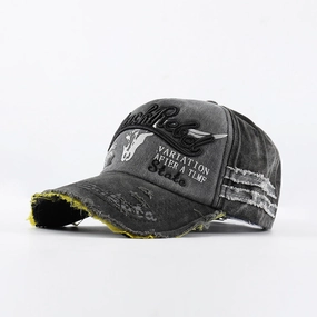 Wholesale Retro Korean Washed Denim, Vintage Spring and Autumn Casual Baseball Cap