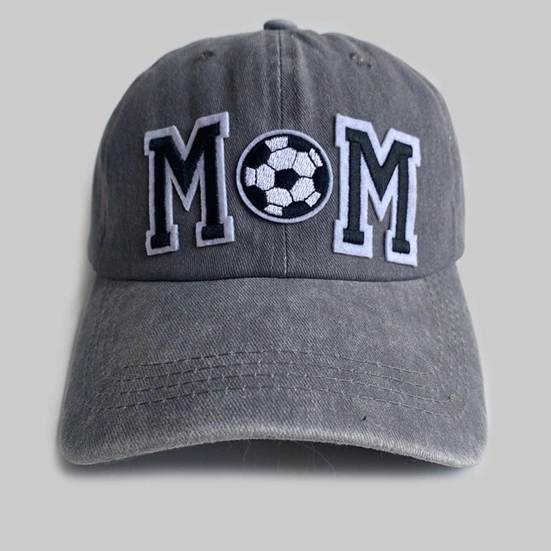 Wholesale Retro Simple Soccer Mom Letter Embroidery Baseball Cap