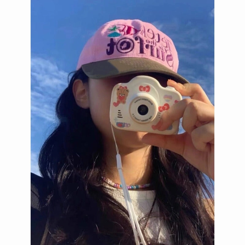 Wholesale Retro Soft Top Embroidery Contrast Color Visor Baseball Cap