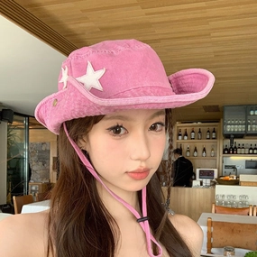 Wholesale Retro Star Western Mountaineering Sun Protection Cowboy Hat