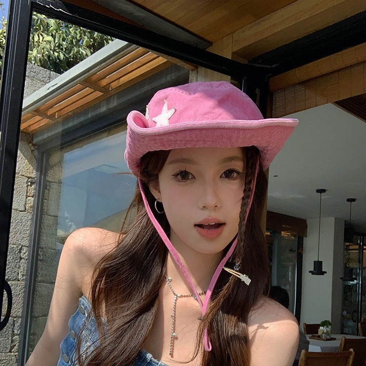 Wholesale Retro Star Western Mountaineering Sun Protection Cowboy Hat