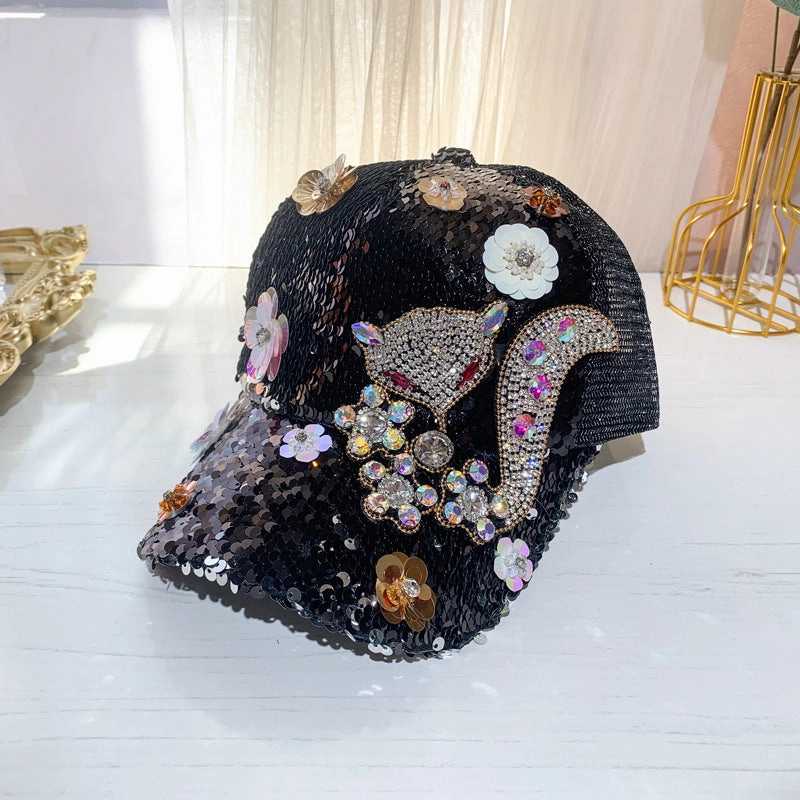 Wholesale Rhinestone Sequin Baseball Cap