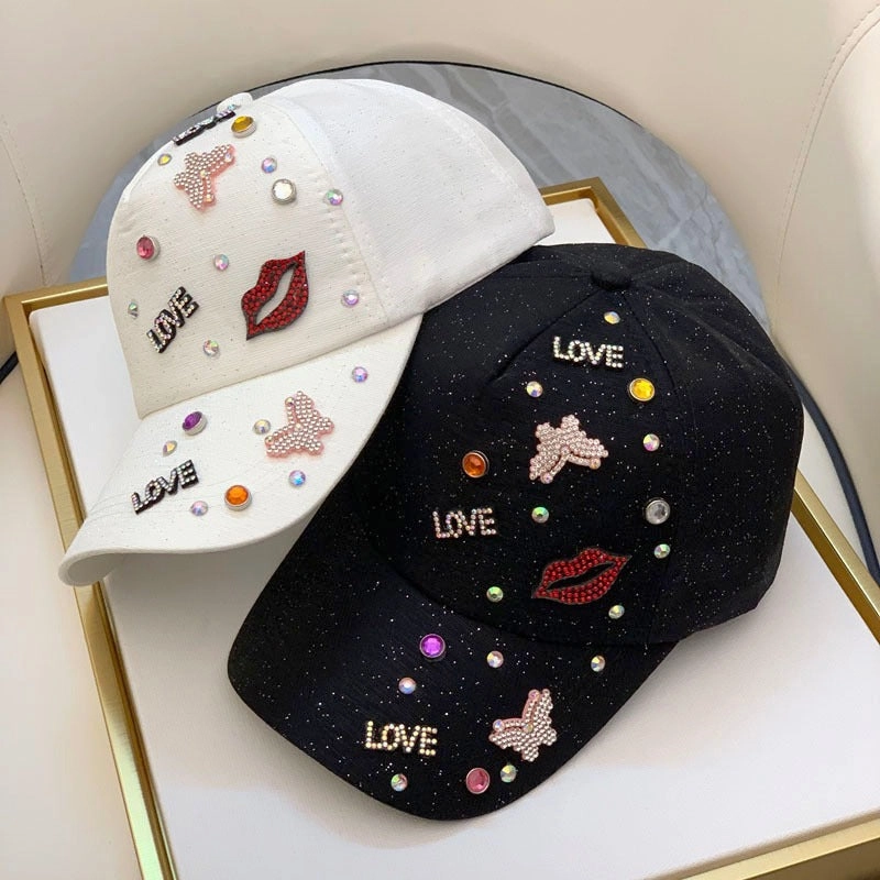 Wholesale Rhinestone Versatile Sun Visor Baseball Cap