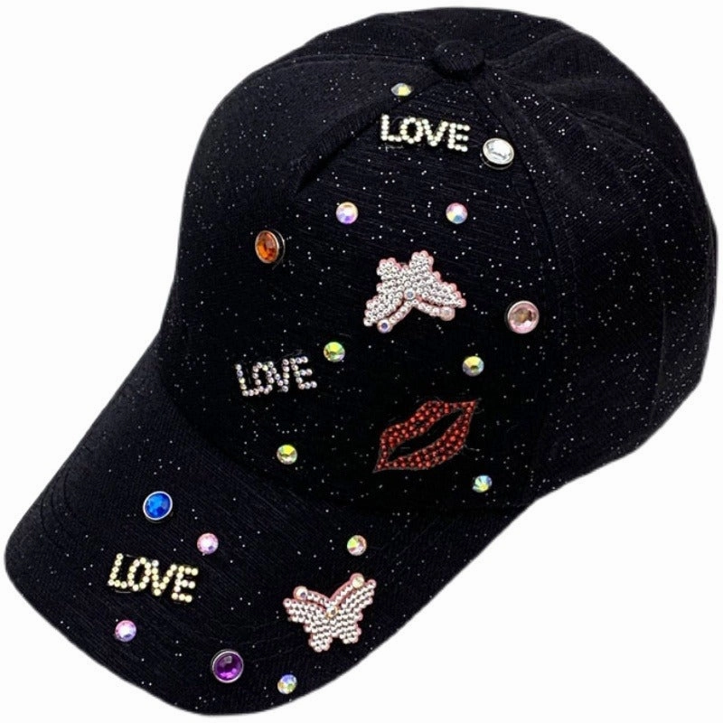 Wholesale Rhinestone Versatile Sun Visor Baseball Cap