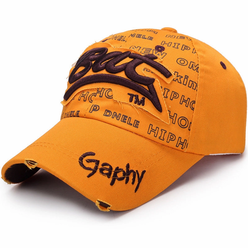 Wholesale Ripped 3D Embroidered BAT Patch Baseball Cap