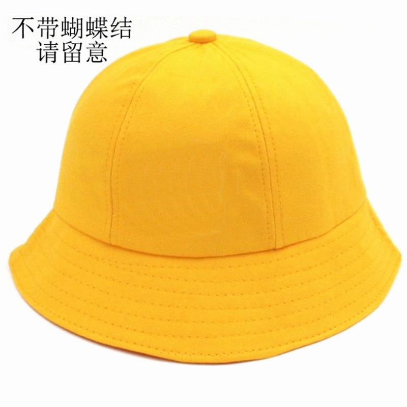 Wholesale Safety Yellow Cute Cotton Bucket Hat