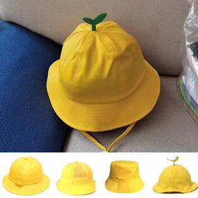 Wholesale Safety Yellow Cute Cotton Bucket Hat