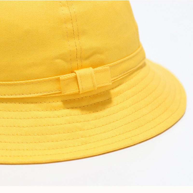Wholesale Safety Yellow Cute Cotton Bucket Hat