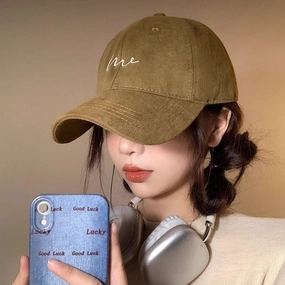 Wholesale Sanding Big Head Simple Fashion Cap Men's Large and Deepened Face Small Casual All-match Baseball Cap Women
