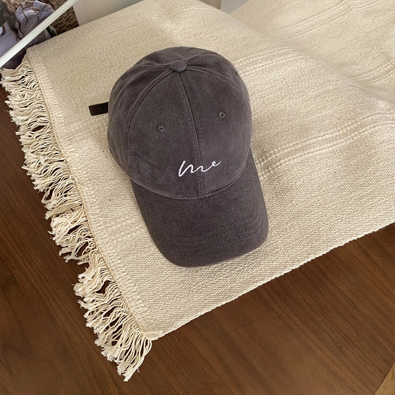 Wholesale Sanding Big Head Simple Fashion Cap Men's Large and Deepened Face Small Casual All-match Baseball Cap Women