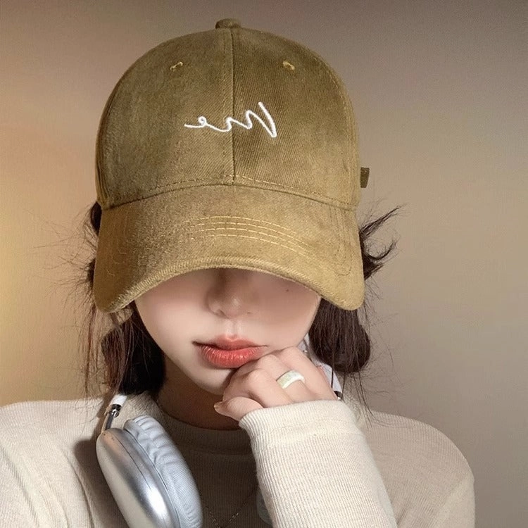 Wholesale Sanding Big Head Simple Fashion Cap Men's Large and Deepened Face Small Casual All-match Baseball Cap Women