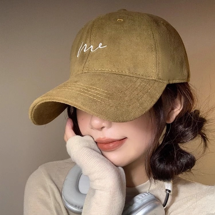 Wholesale Sanding Big Head Simple Fashion Cap Men's Large and Deepened Face Small Casual All-match Baseball Cap Women