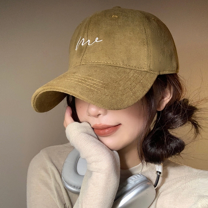 Wholesale Sanding Big Head Simple Fashion Cap Men's Large and Deepened Face Small Casual All-match Baseball Cap Women
