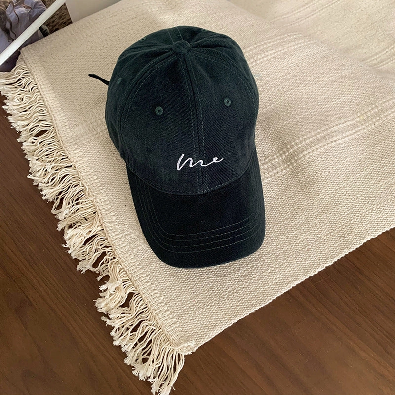 Wholesale Sanding Big Head Simple Fashion Cap Men's Large and Deepened Face Small Casual All-match Baseball Cap Women
