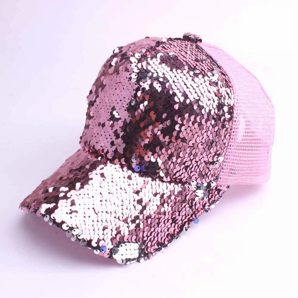 Wholesale Sequin Mesh Hat Fashion Outdoor Sun Visor Casual Baseball Cap