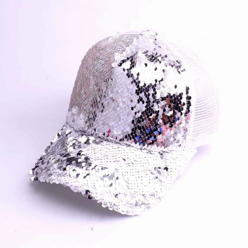 Wholesale Sequin Mesh Hat Fashion Outdoor Sun Visor Casual Baseball Cap