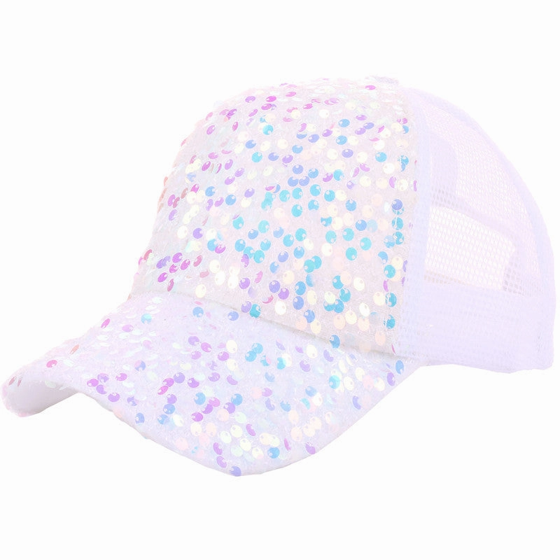 Wholesale Sequin Stylish Sun Protection Fashion Hat Baseball Cap