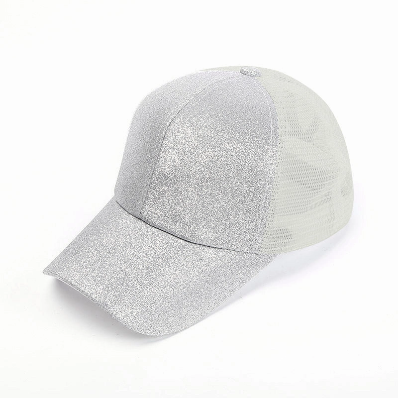 Wholesale Sequined hollow breathable cap
