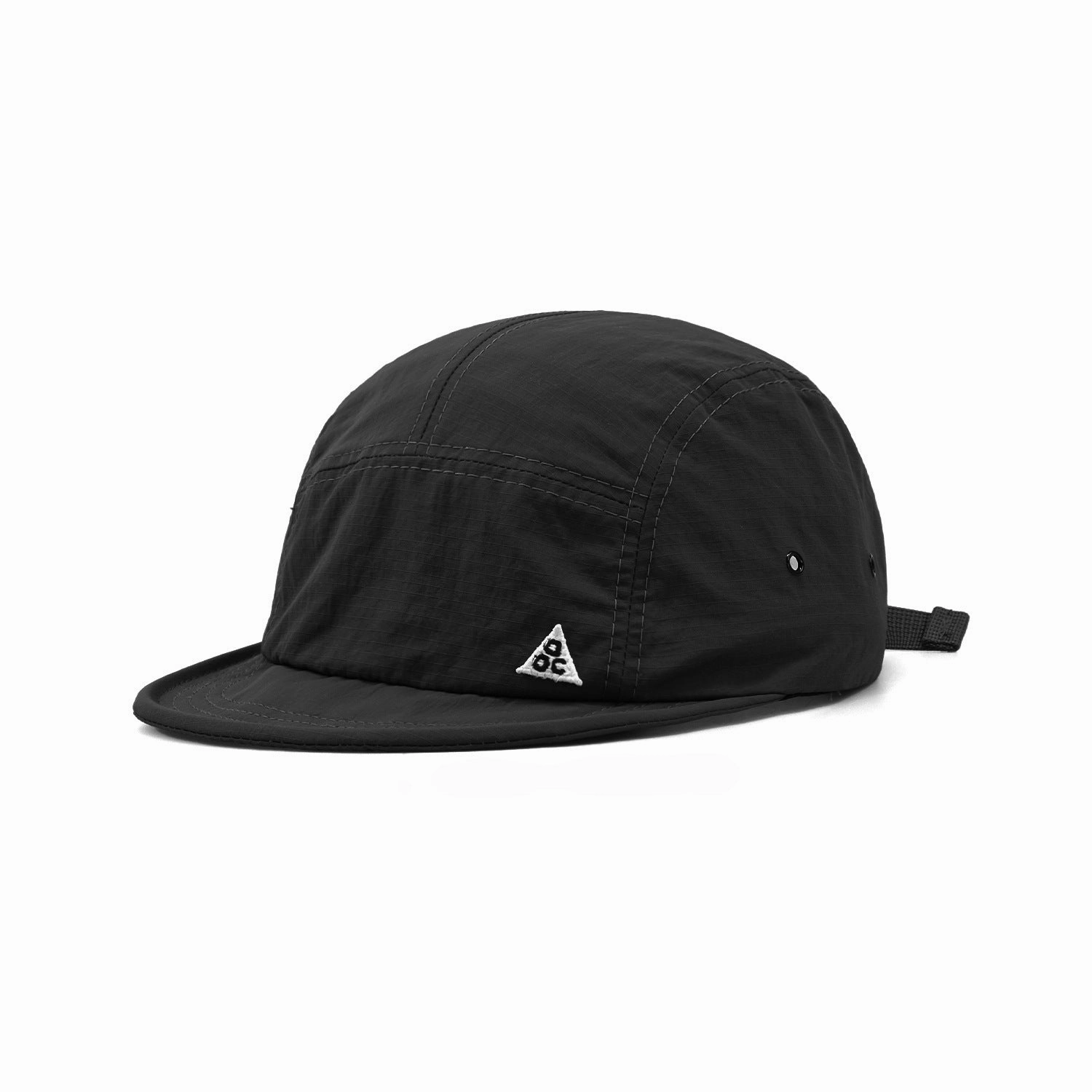 Wholesale short brim embroidered peaked cap soft brim five-piece hat