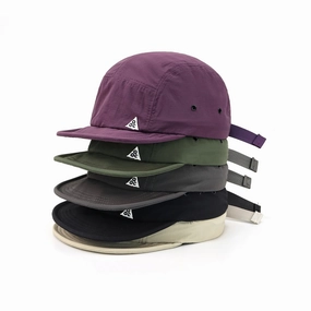 Wholesale short brim embroidered peaked cap soft brim five-piece hat