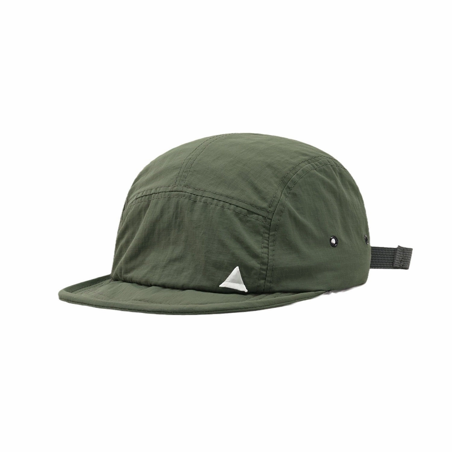 Wholesale short brim embroidered peaked cap soft brim five-piece hat