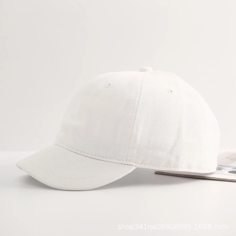 Wholesale Short Brim Retro Solid Color Baseball Cap Soft Top Cap