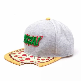 Wholesale Shorthorn Grey PIZZA Casual Hip Hop Baseball Hat