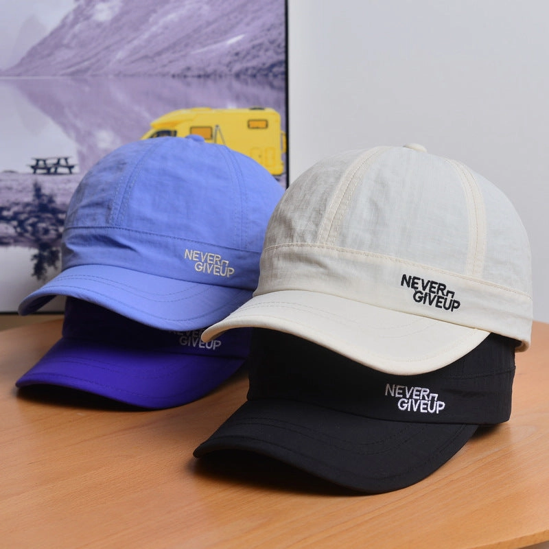 Wholesale Side letter embroidery quick-drying short-brimmed baseball hat