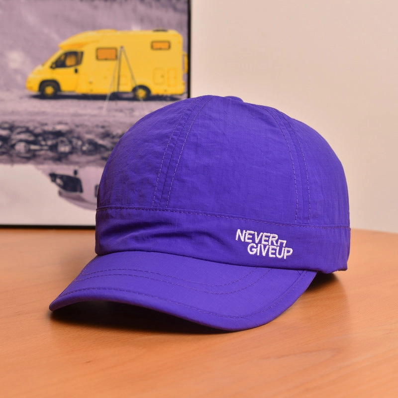 Wholesale Side letter embroidery quick-drying short-brimmed baseball hat