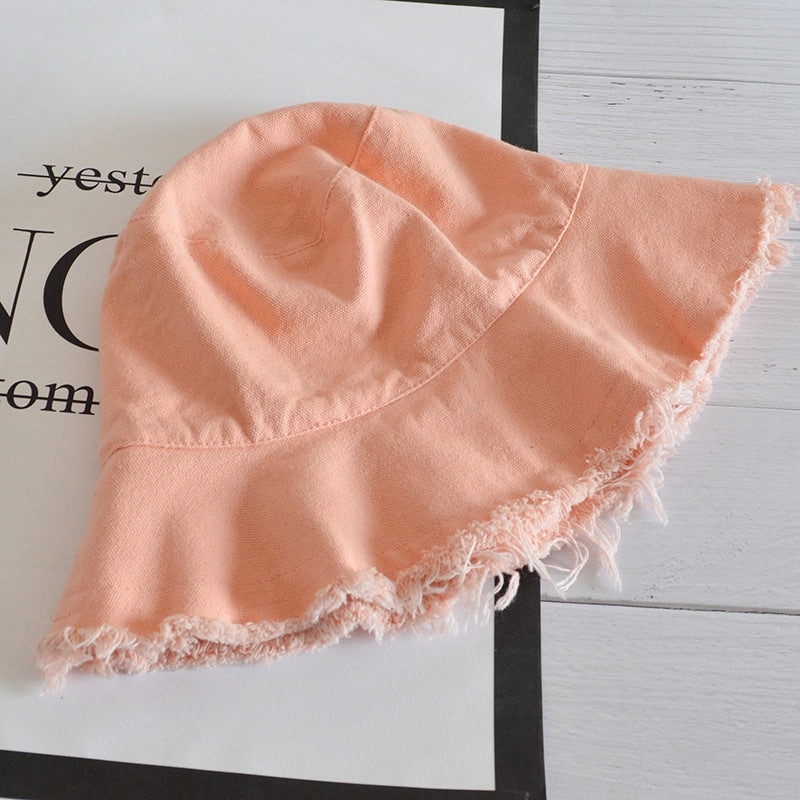 Wholesale Simple Casual Edged Basin Foldable Washable Cloth Hat