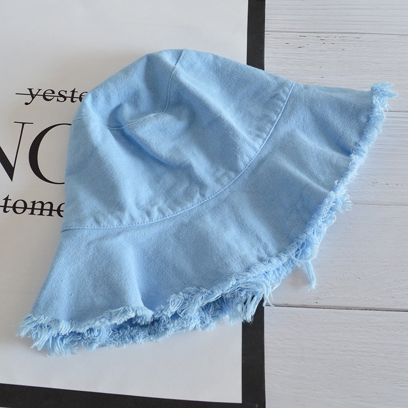 Wholesale Simple Casual Edged Basin Foldable Washable Cloth Hat