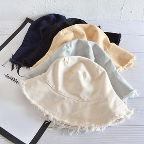 Wholesale Simple Casual Edged Basin Foldable Washable Cloth Hat