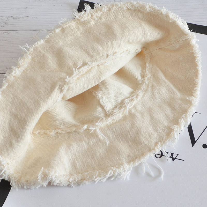Wholesale Simple Casual Edged Basin Foldable Washable Cloth Hat
