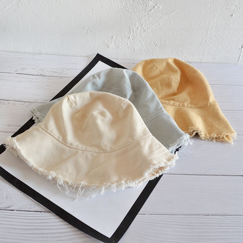 Wholesale Simple Casual Edged Basin Foldable Washable Cloth Hat