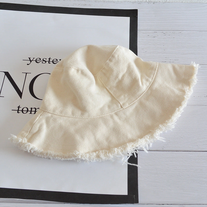 Wholesale Simple Casual Edged Basin Foldable Washable Cloth Hat