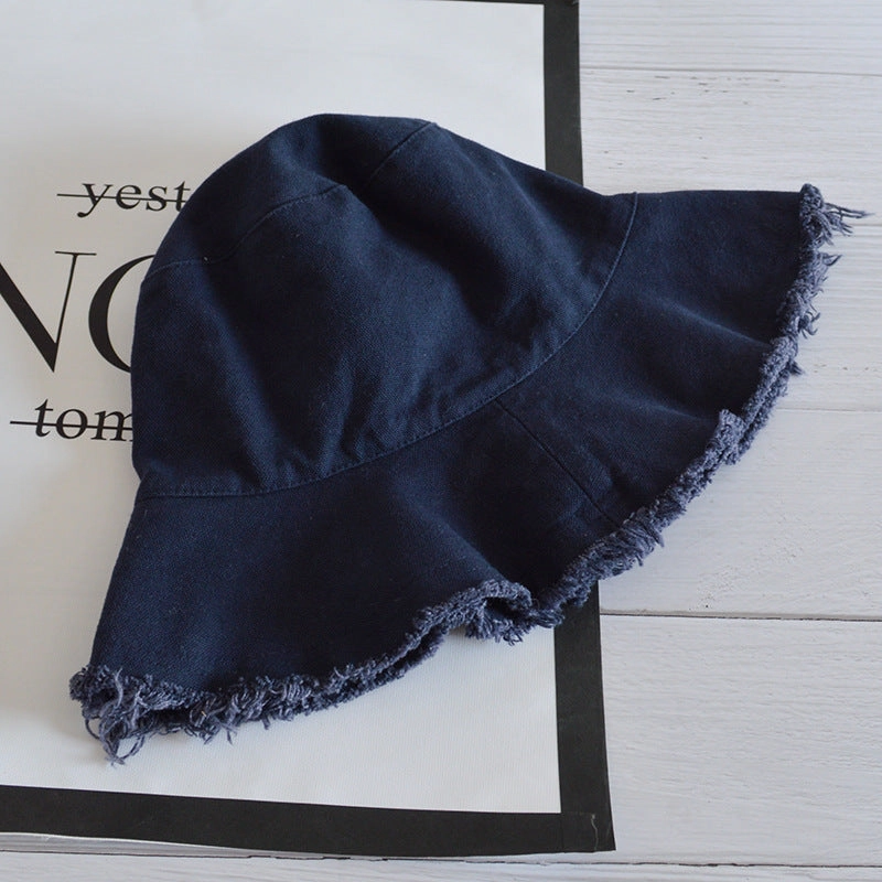 Wholesale Simple Casual Edged Basin Foldable Washable Cloth Hat