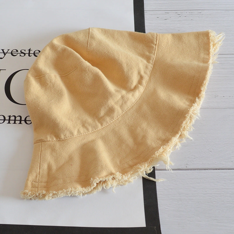 Wholesale Simple Casual Edged Basin Foldable Washable Cloth Hat