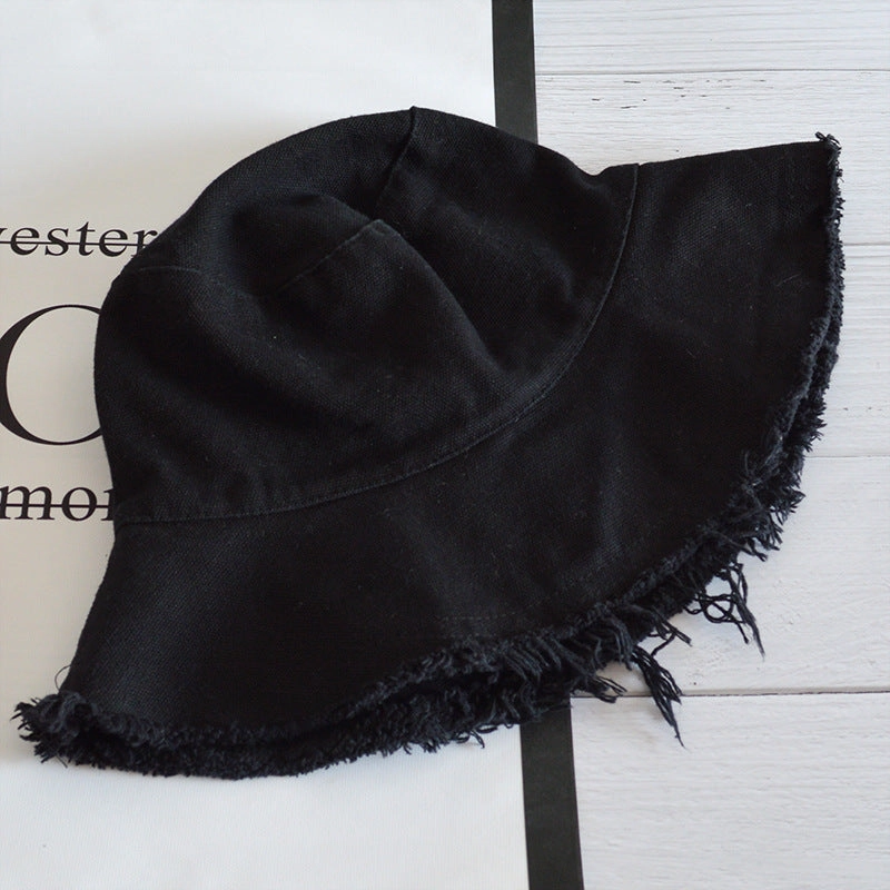 Wholesale Simple Casual Edged Basin Foldable Washable Cloth Hat