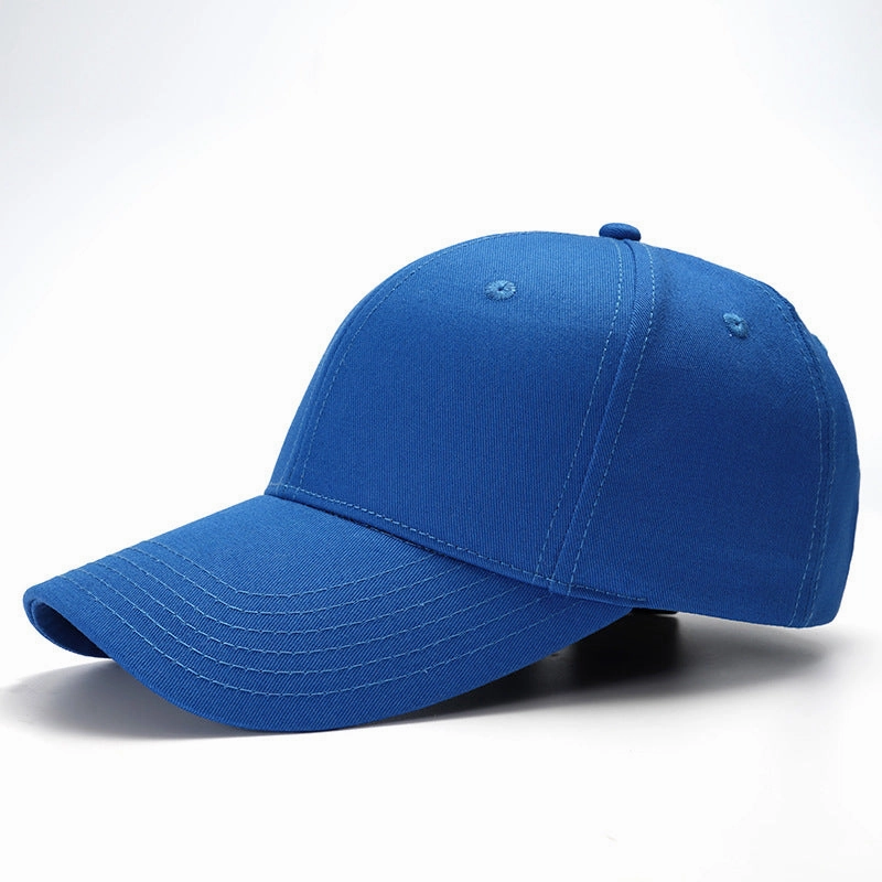 Wholesale Simple Solid Color Hard-top Cotton Large-toe Bib Cap