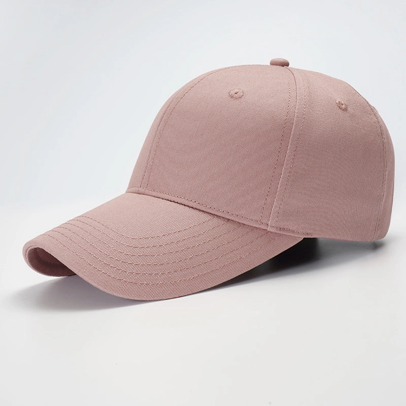 Wholesale Simple Solid Color Hard-top Cotton Large-toe Bib Cap
