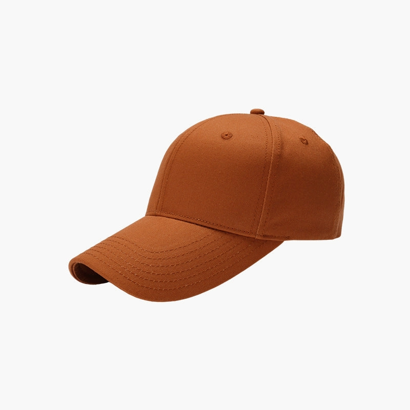 Wholesale Simple Solid Color Hard-top Cotton Large-toe Bib Cap