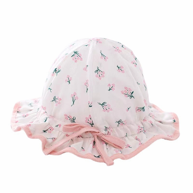 Wholesale Small Floral Cotton Kids Bucket Hat