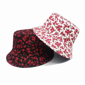 Wholesale Small Floral Double-sided Sunshade Bucket Hat