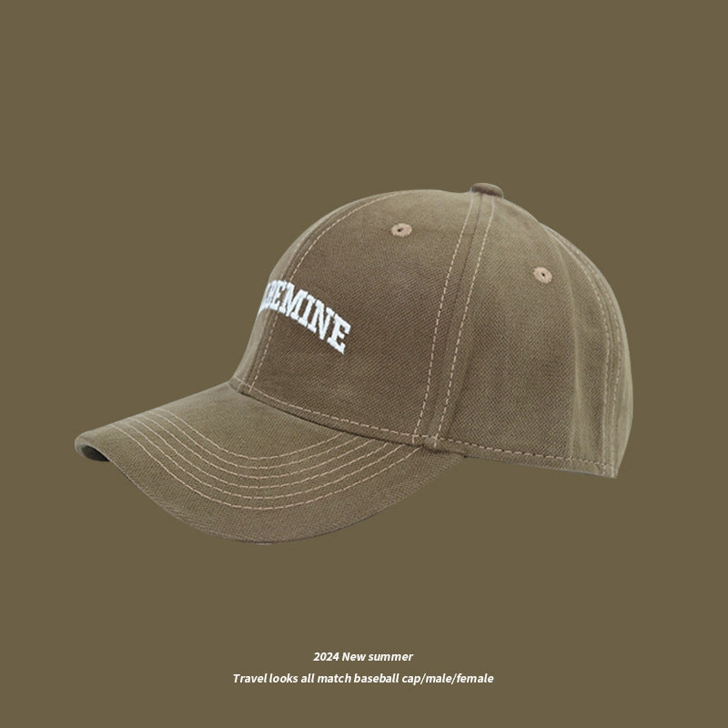 Wholesale Small hat for men and women with embroidered letters, baseball cap, casual sports, duck tongue sun hat