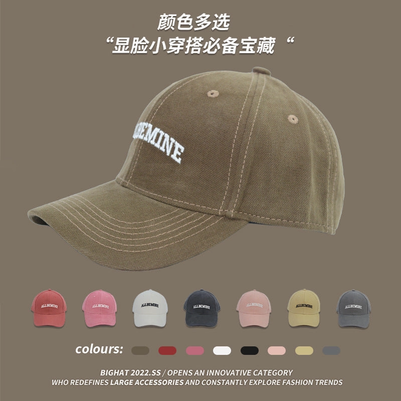 Wholesale Small hat for men and women with embroidered letters, baseball cap, casual sports, duck tongue sun hat