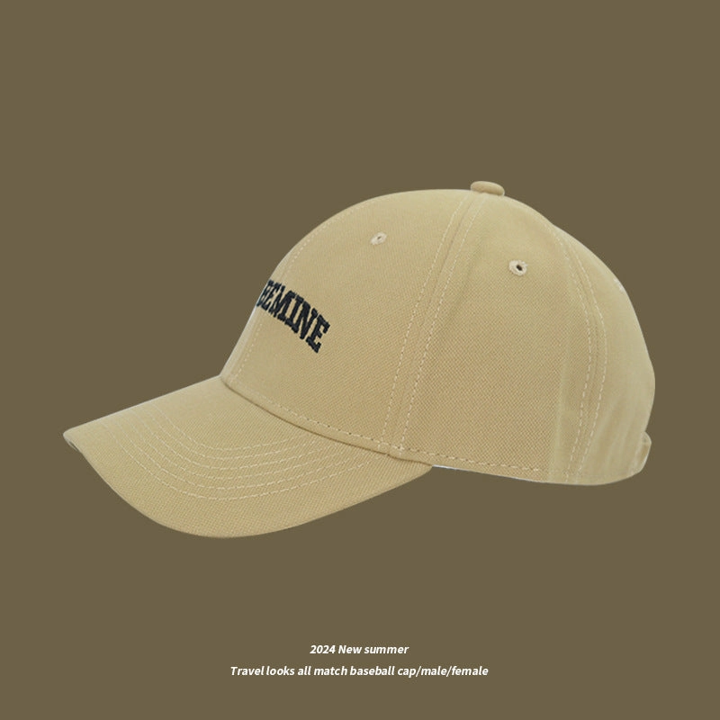 Wholesale Small hat for men and women with embroidered letters, baseball cap, casual sports, duck tongue sun hat
